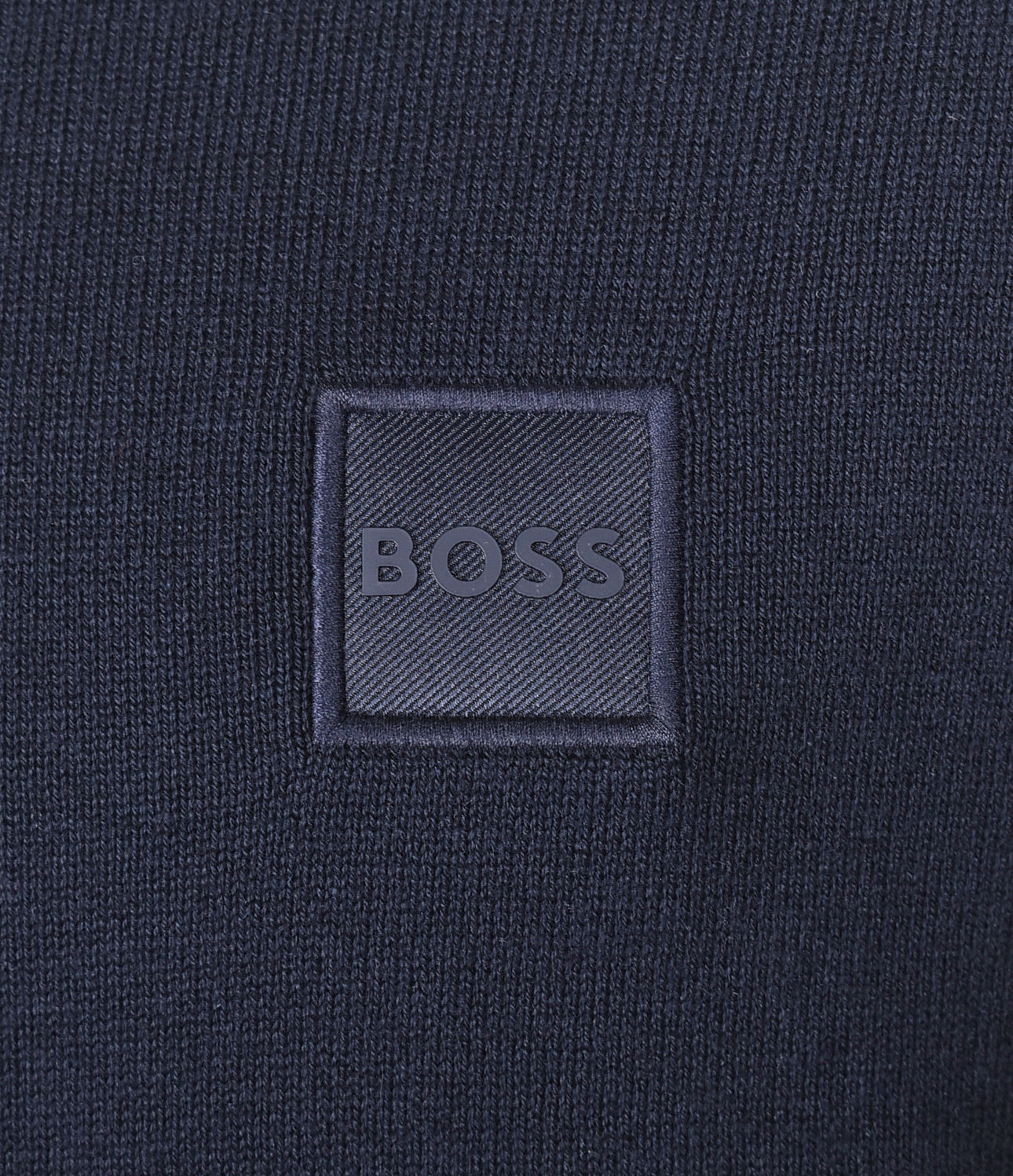 Kanobix Knitted Quarter Zip Dark Blue