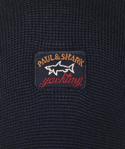 Typhoon Wool Half Zip Jumper Navy