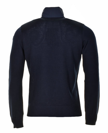 Typhoon Wool Half Zip Jumper Navy
