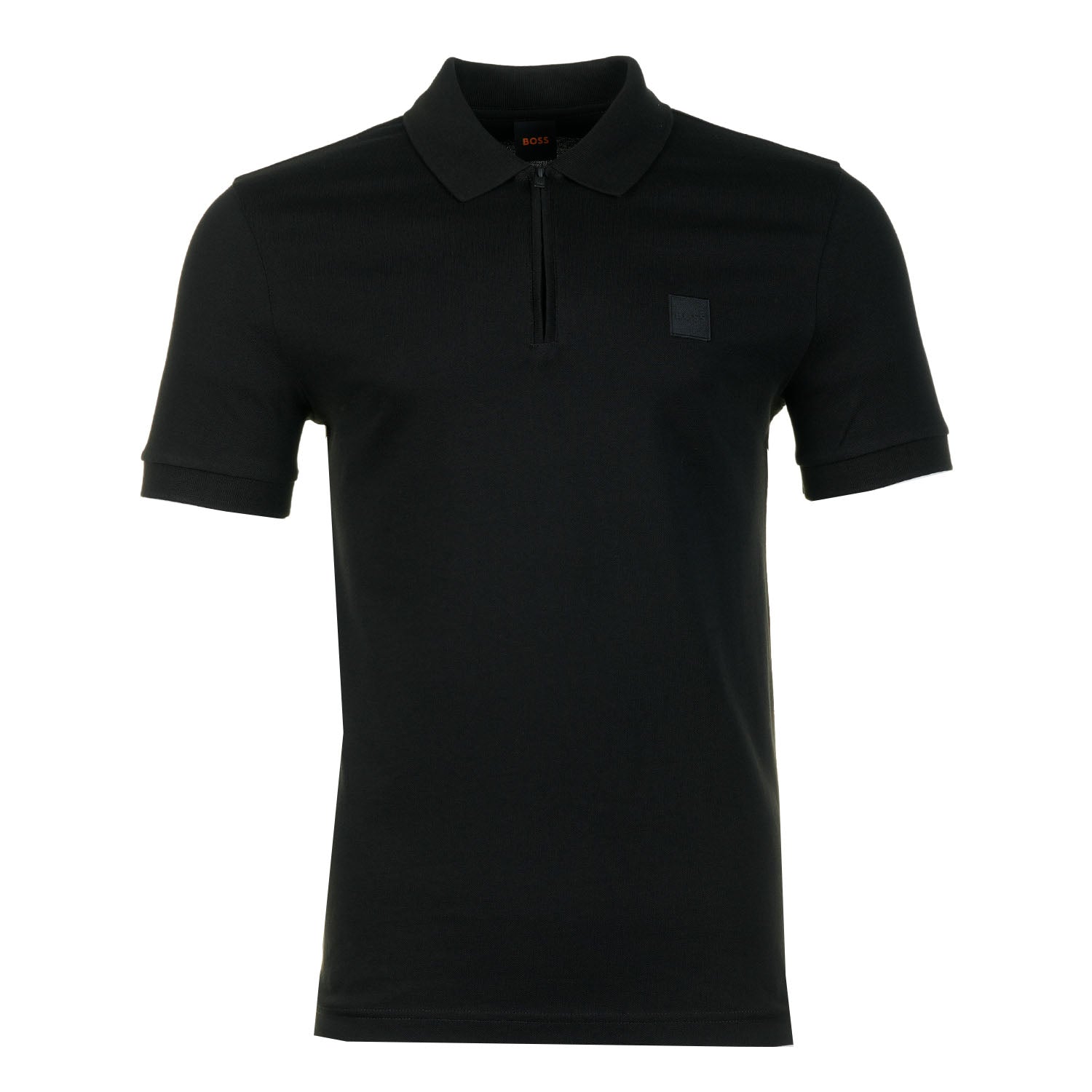 Passerzip Short Sleeve Polo Shirt 001 Black