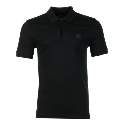 Passerzip Short Sleeve Polo Shirt 001 Black