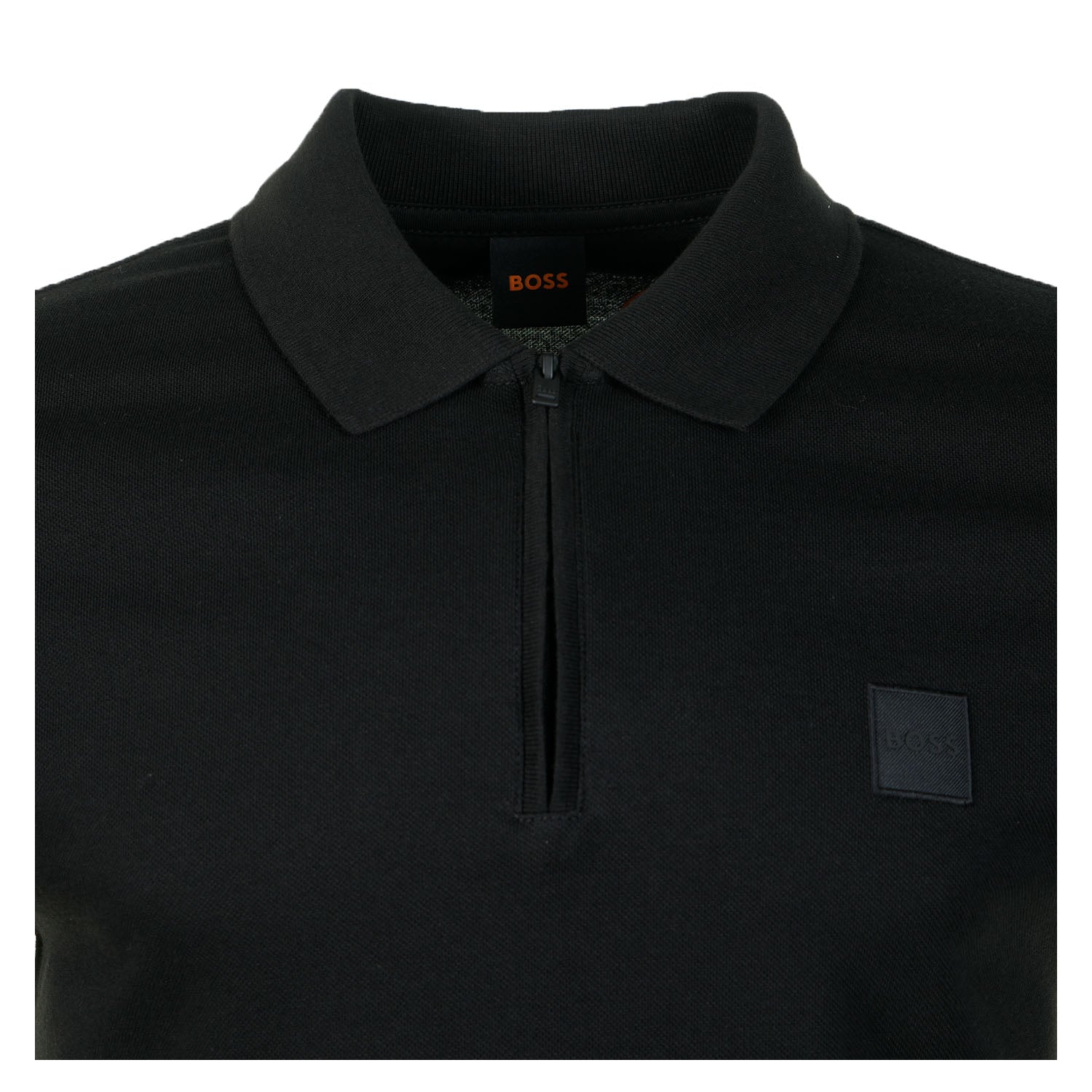 Passerzip Short Sleeve Polo Shirt 001 Black