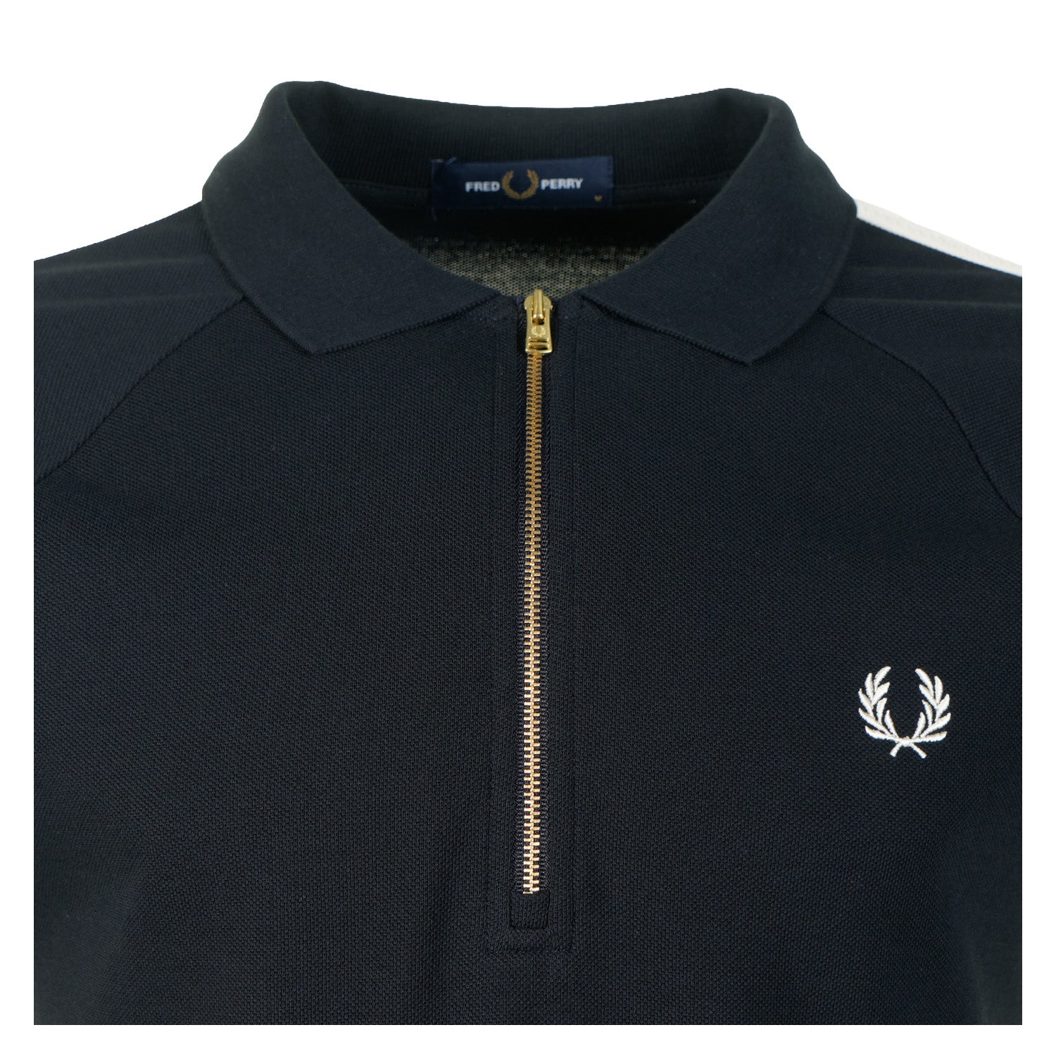 Cable Taped Polo Shirt Navy