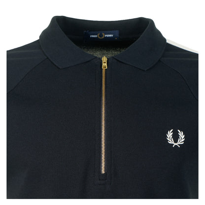 Cable Taped Polo Shirt Navy