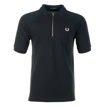 Cable Taped Polo Shirt Navy
