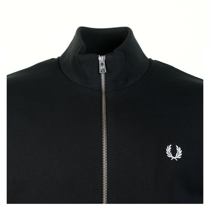 Zip Through Sweatshirt Black
