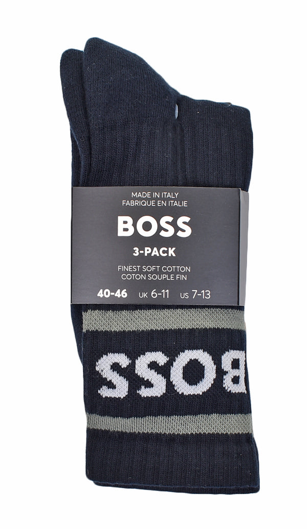 3 Pack RS Sport Socks Navy White Black