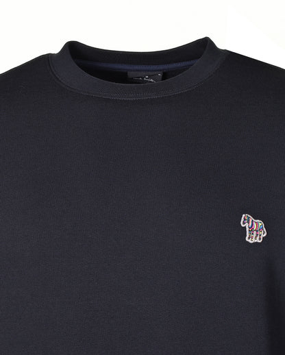 Zebra Crew Sweatshirt Black
