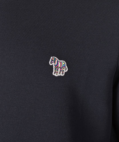 Zebra Crew Sweatshirt Black