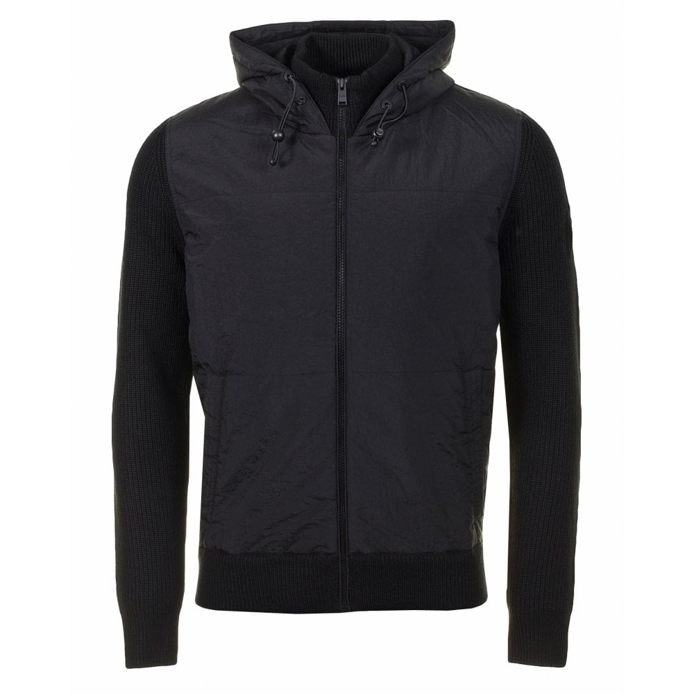 Casual Konopoly Full Zip Hooded Jumper Black