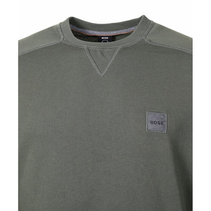 Casual Westart Sweatshirt Open Green