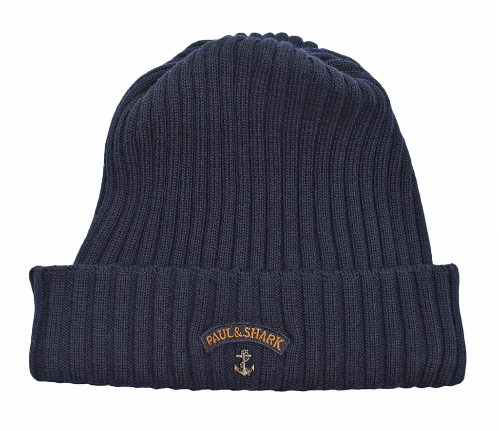 Paul and shark beanie navy on sale