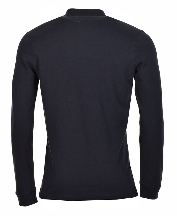 Long Sleeve Polo Shirt Black