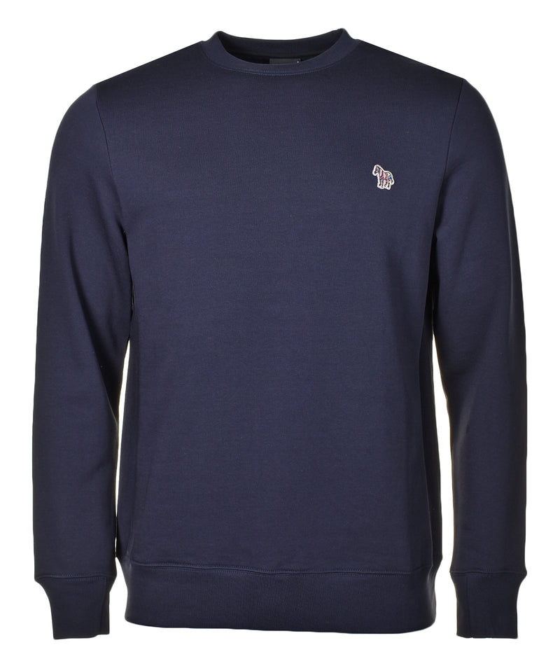 Zebra Crew Sweatshirt Dark Navy