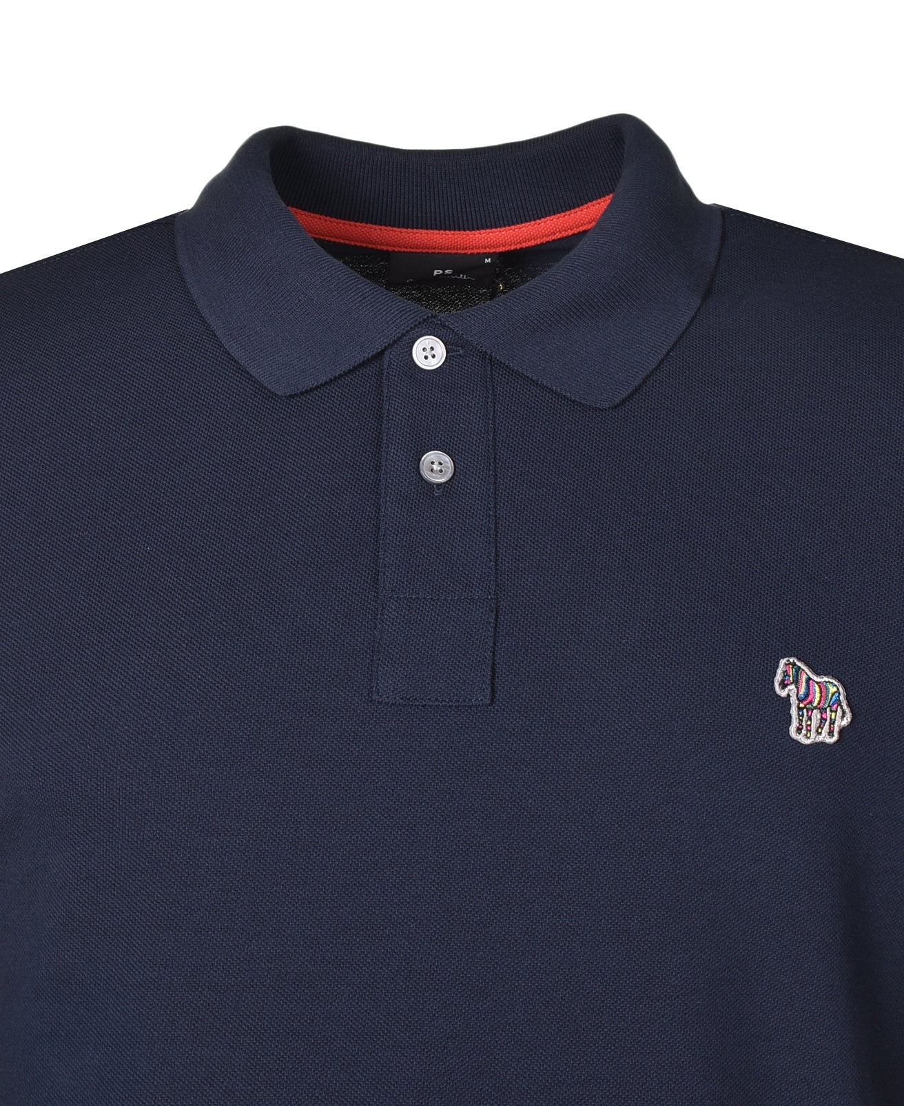 Regular Fit Short Sleeve Zebra Polo Shirt Dark Navy