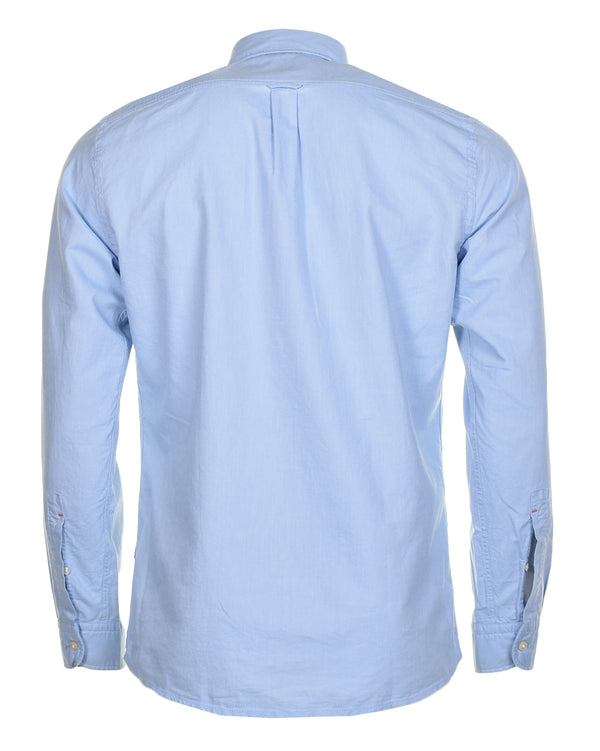 Rickert Long Sleeve Oxford Shirt Open Blue