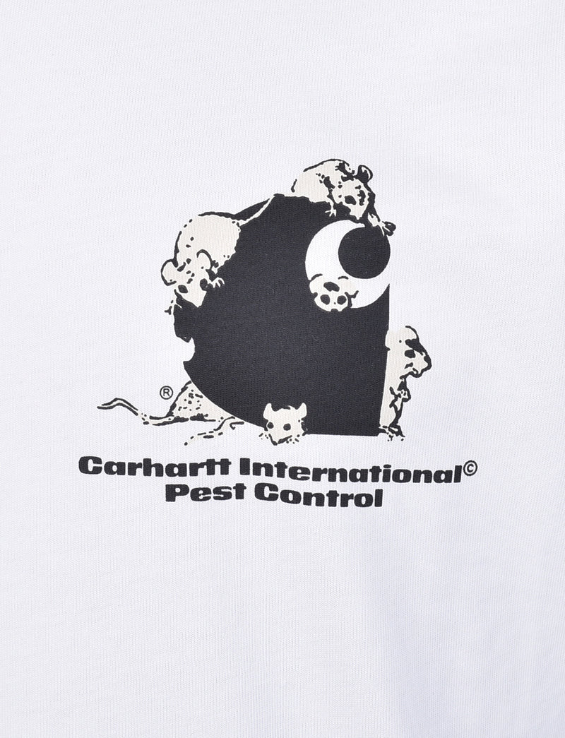 Short Sleeve Pest Control T Shirt White
