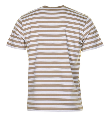 Scotty Pocket Stripe T Shirt Ammonite White