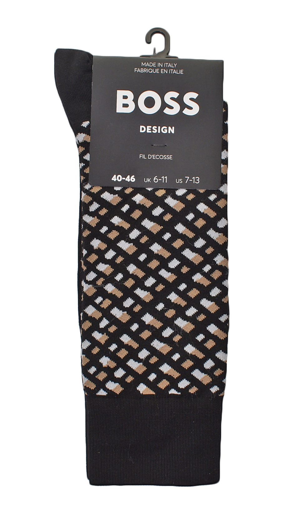 Single Pack RS Monogram Sock Black