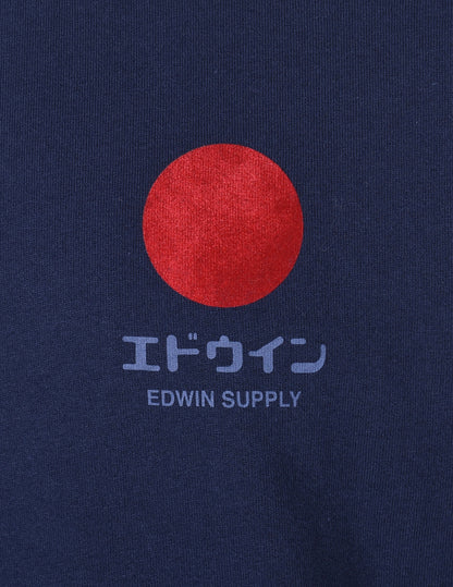 Japanese Sun Supply T Shirt Maritime Blue