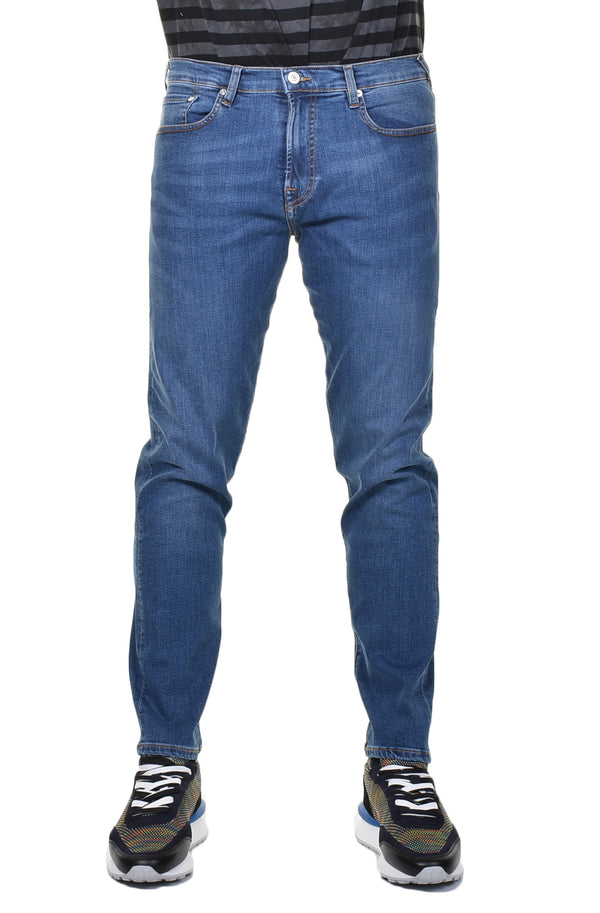 Tapered Fit Jeans Mid Wash