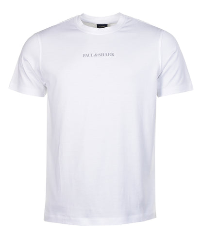 Small Centre Reflective Logo T Shirt White