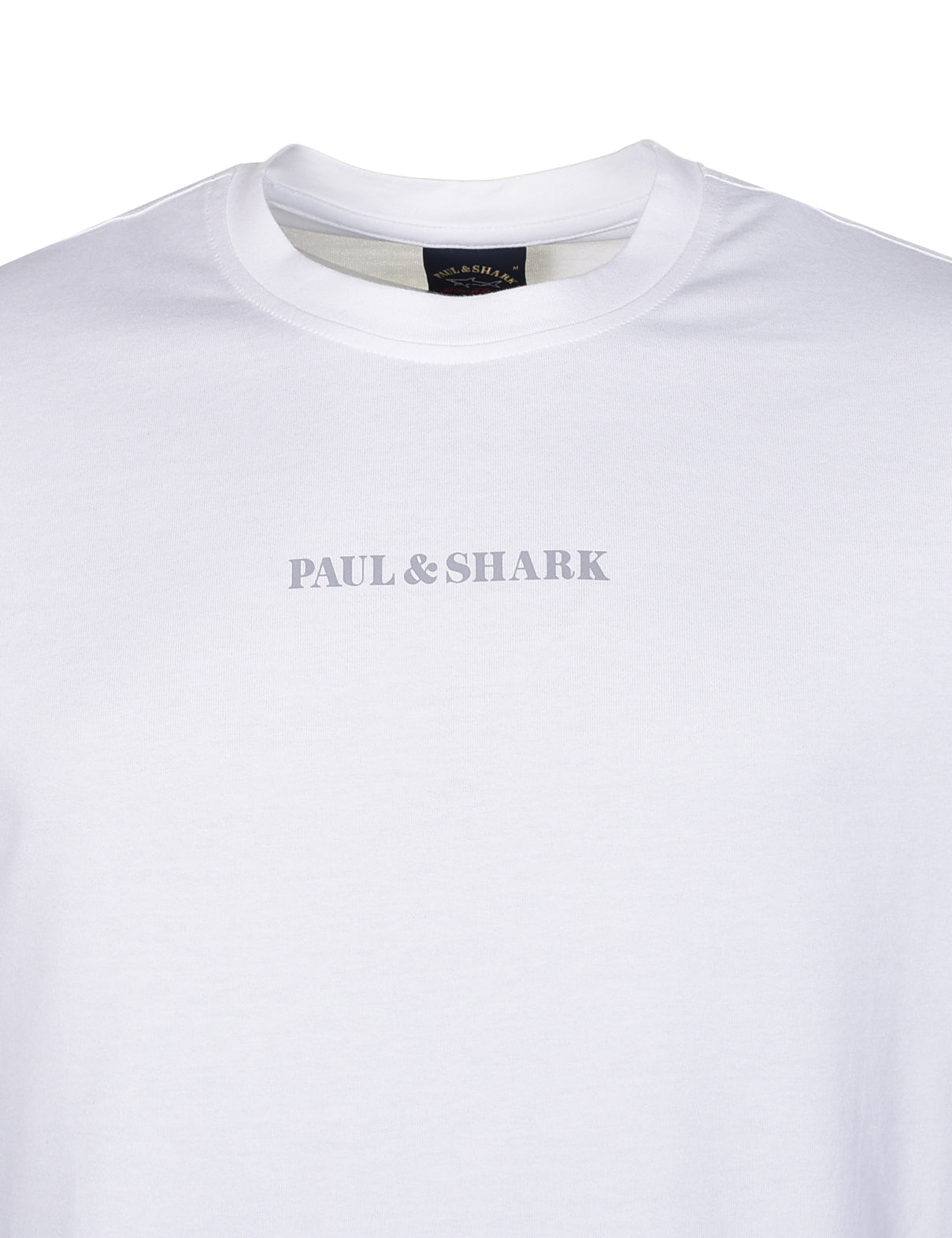 Small Centre Reflective Logo T Shirt White