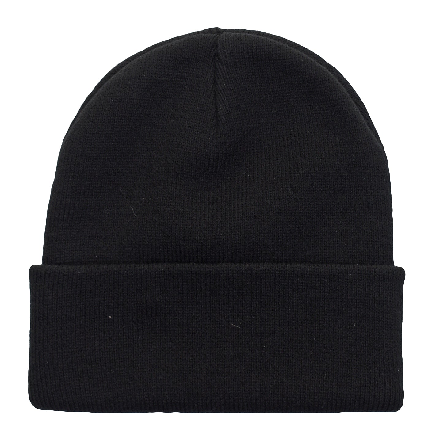 Short Acrylic Watch Hat Black