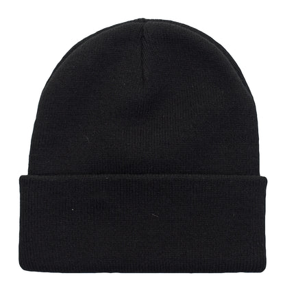 Short Acrylic Watch Hat Black
