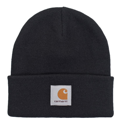 Short Acrylic Watch Hat Black