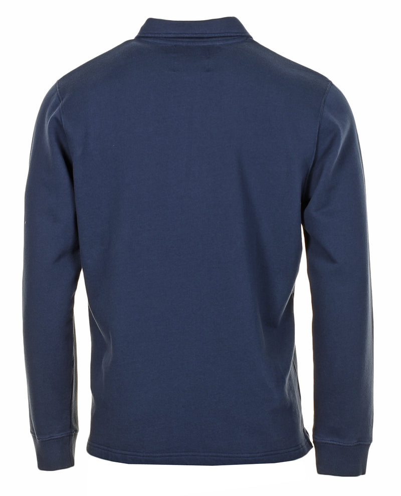 Zipped Polo Sweatshirt Navy